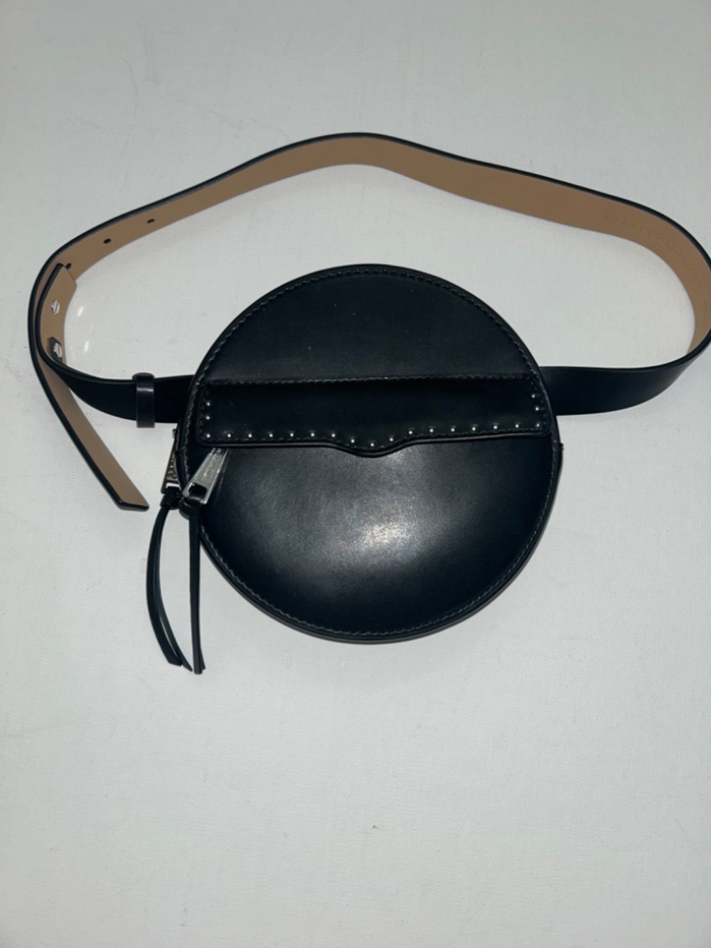 Rebecca Minkoff Lucy Leather Belt Bag sz Small Black - Picture 2 of 10
